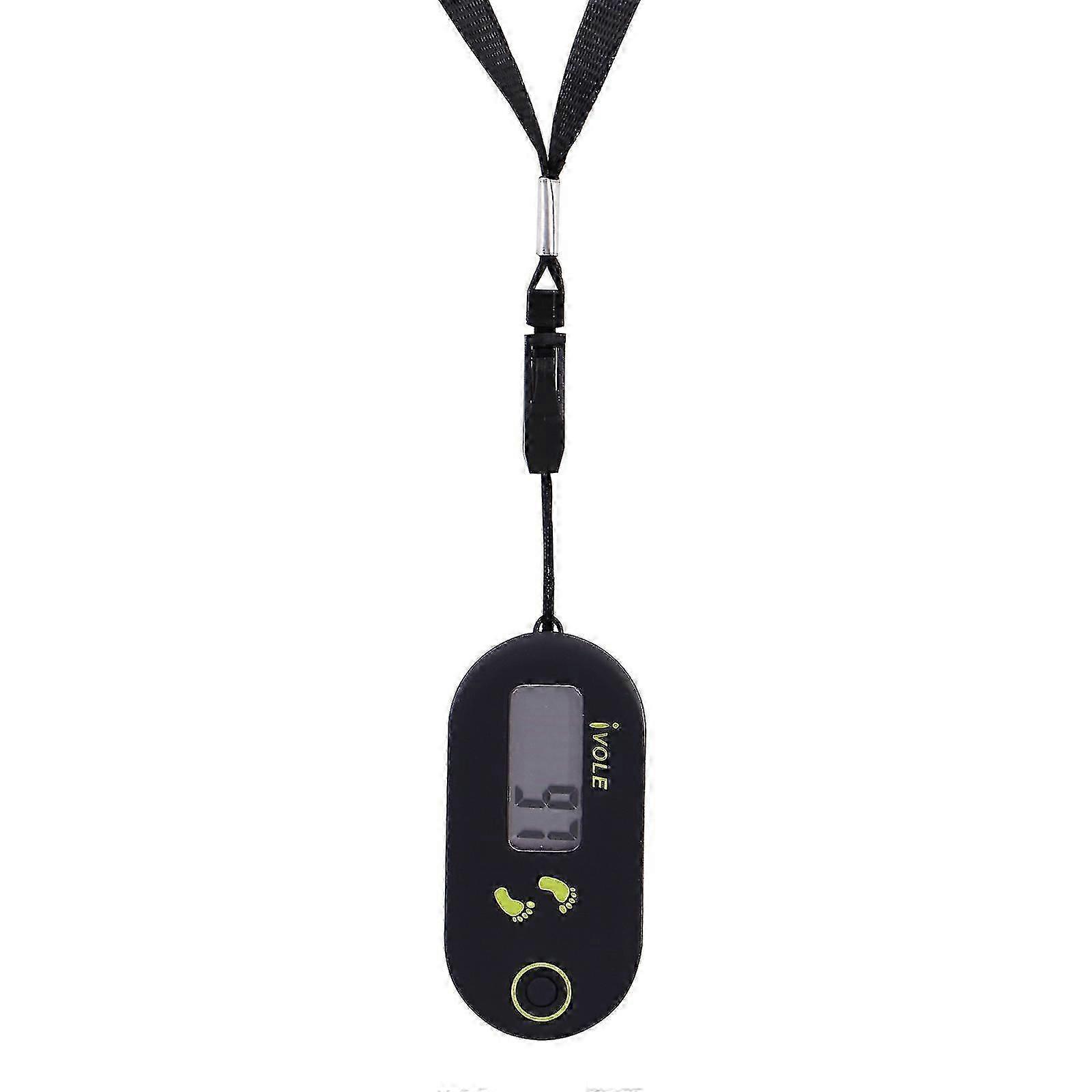Clispeed Simple Mini Step Counter Walking 3d Digital Pedometer For Exercise Men Women (black)