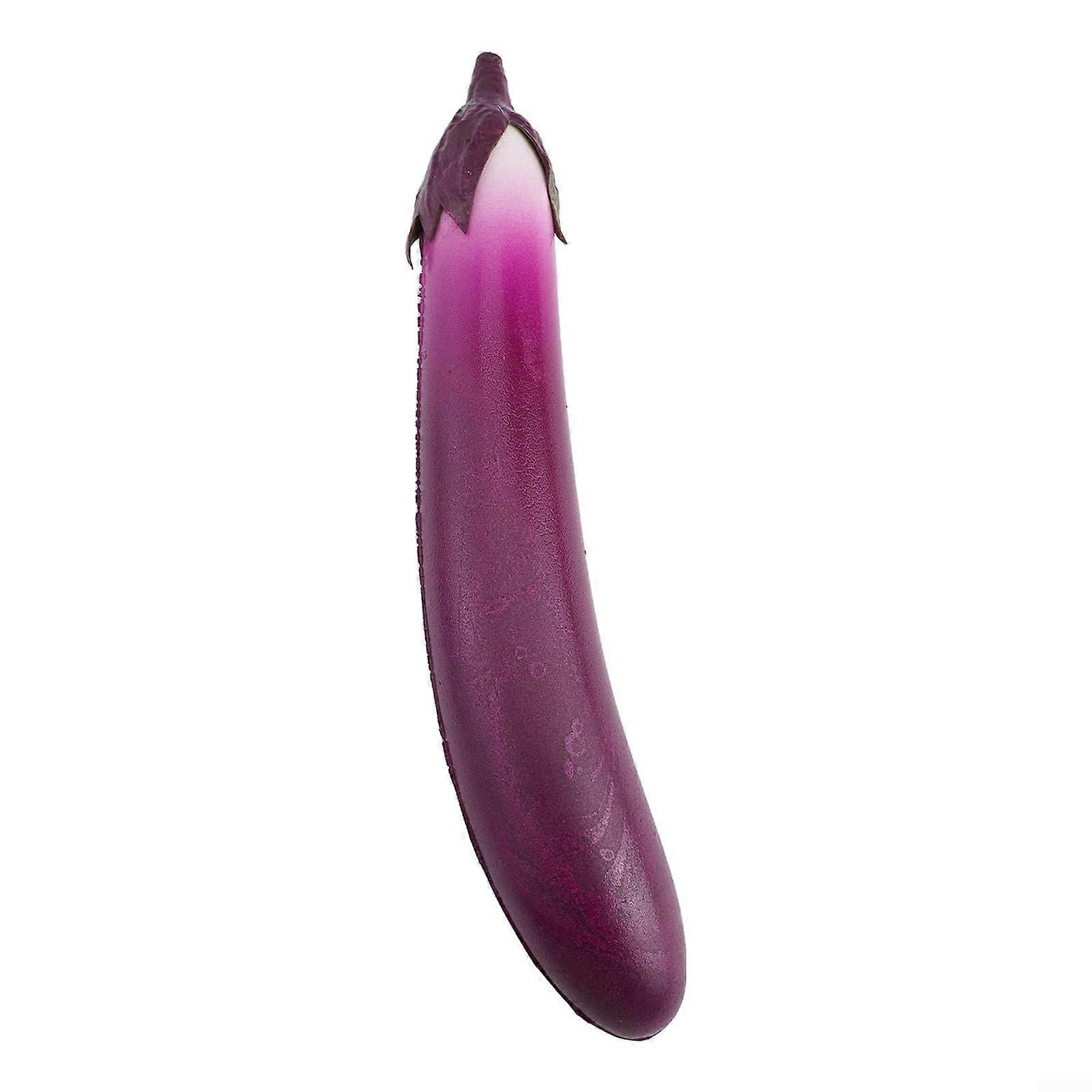 Realistic Artificial Cucumber and Eggplant Photo Booth Props for Restaurants and Hotels (Eggplant)