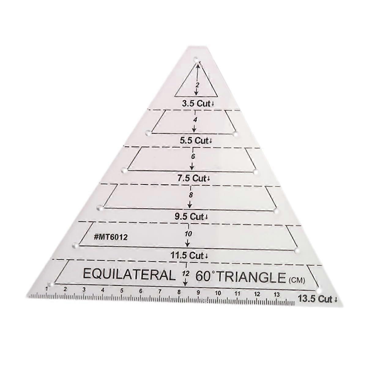 Triangular Ruler Scale Sewing Accessories Patchwork Ruler for Sewing