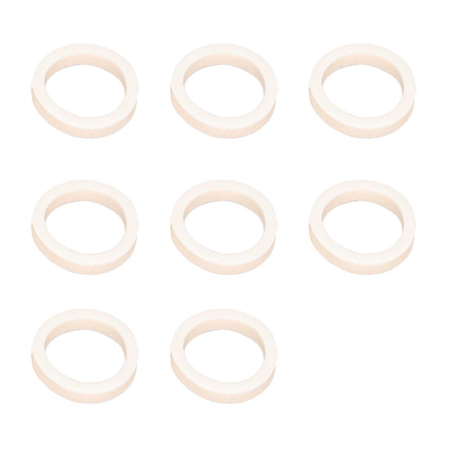 Bicycle Front Fork Sponge Rings 8-Piece Set Oil Seal Foam Rings Foam Absorption Seal Rings Compatible With Front Forks