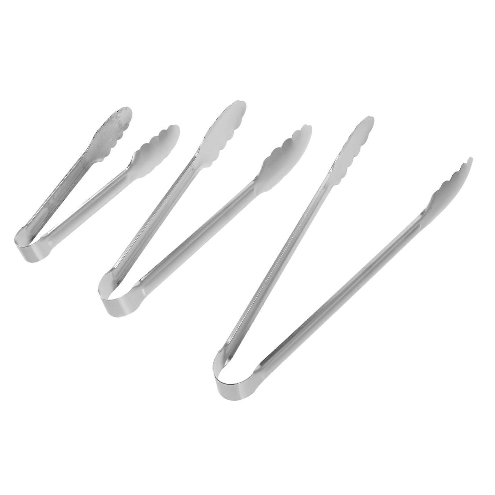 Edelstahl Brotzange Und Steakzange, Robuste Küchenzange Für Buffet, Grillen Und Backen, Lebensmittelzange 30cm