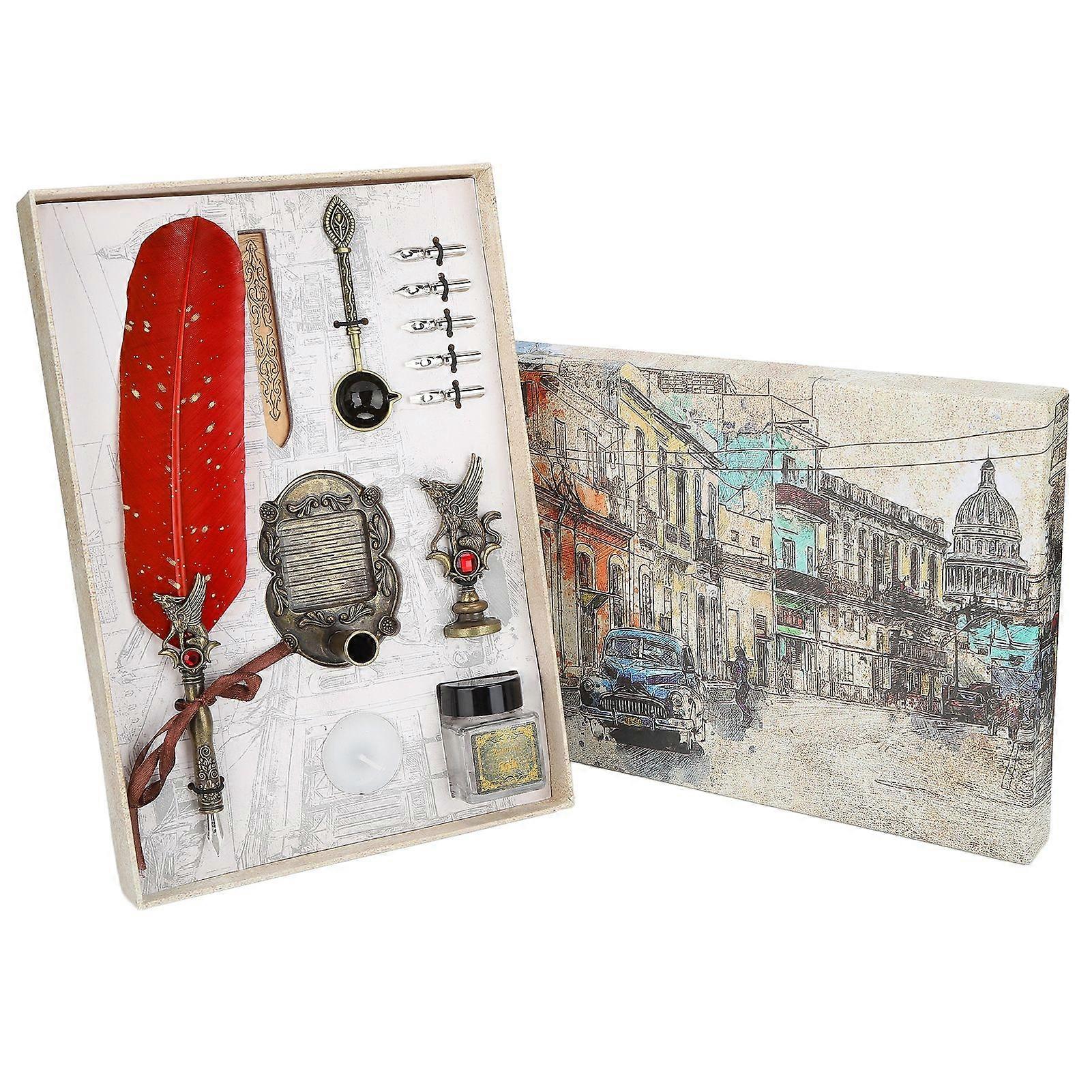 2025 Neuestes Modell Feder Stift Set Retro Klassischer Stil Dip Wasser Kalligraphie