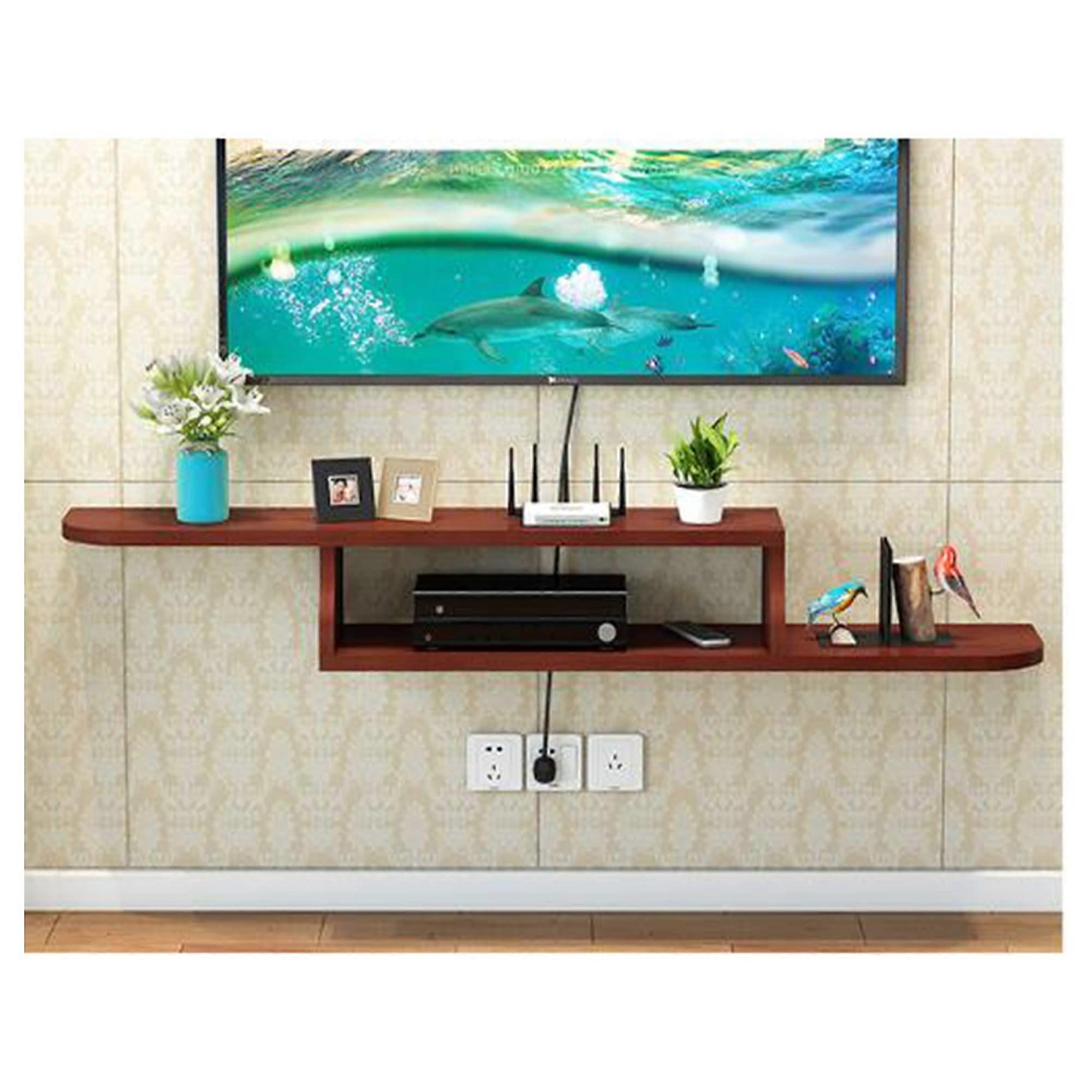TV Wall Shelf/Hanging Shelf, Simple and Beautiful, Suitable for Any Room, Storage Space with Large Capacity, D / L 120 x W 20 cm