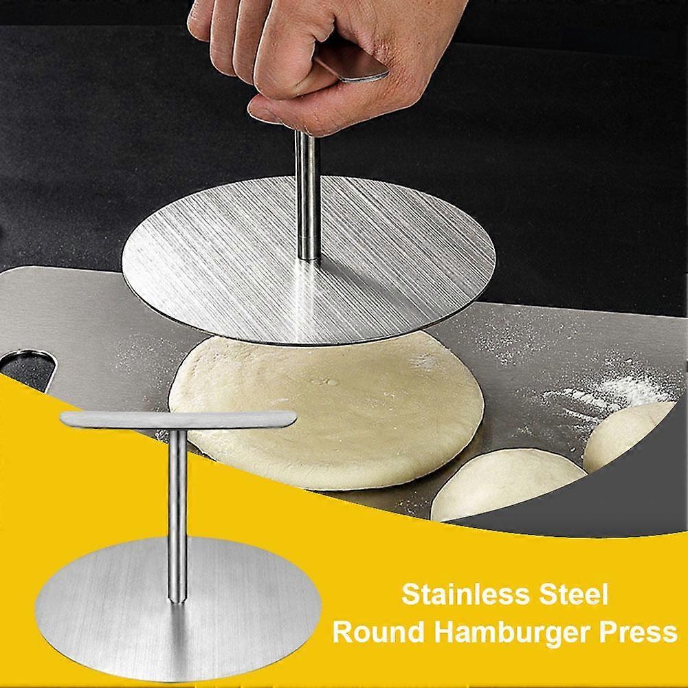 Medium [15CM] (B) $ Stainless steel round pancake press handmade pancake multi-purpose press kitchen tool