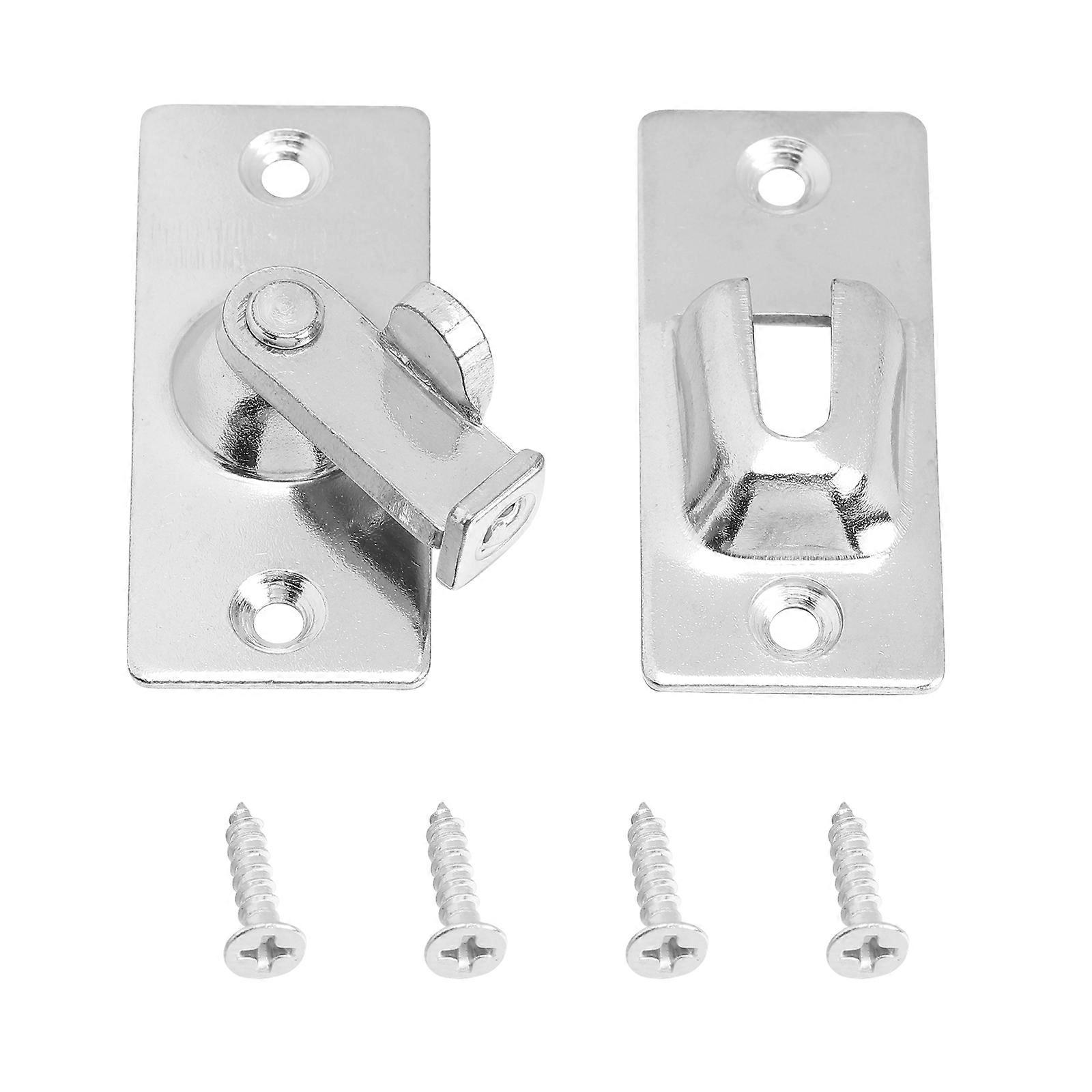 Right Angle Door Latch Stainless Steel Hasp Lock for Bathroom Furniture 4.4X1.9cm 2Pcs