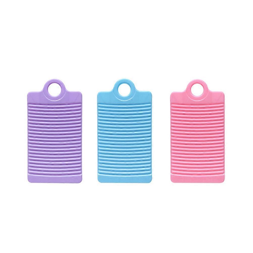 Washing Laundry Board Mini PP Washboard Non-Slip Pink 31.50x16.80x1.50CM Scrubbing 1Pcs