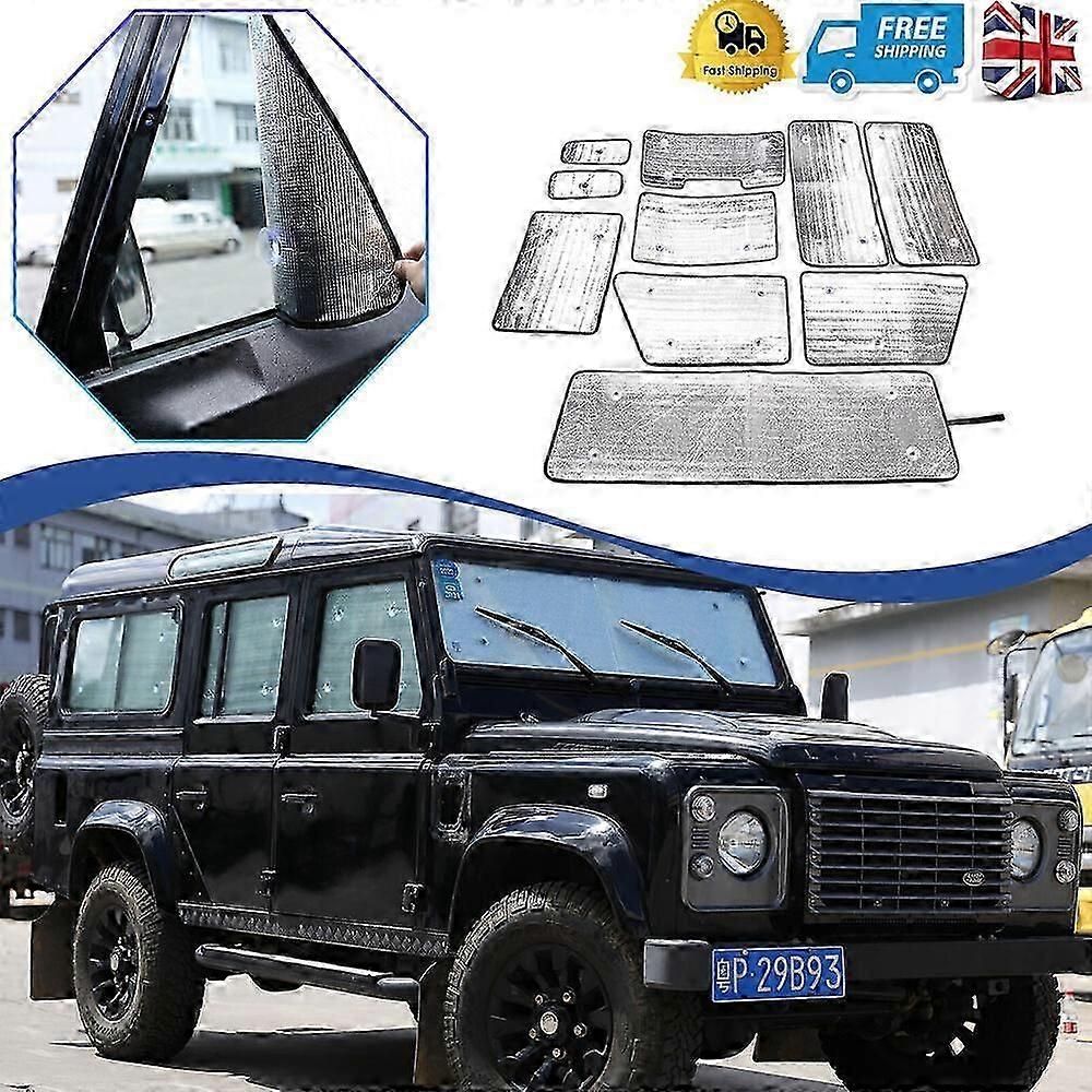 10pc Auto Car Window Sun Windshield Cover Set For Lr 2004-2018