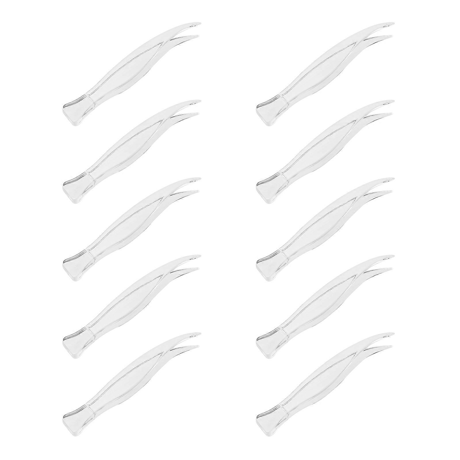 Practical Weight Tweezers with Curved Design for Easy Clipping Use Portable ABS Material