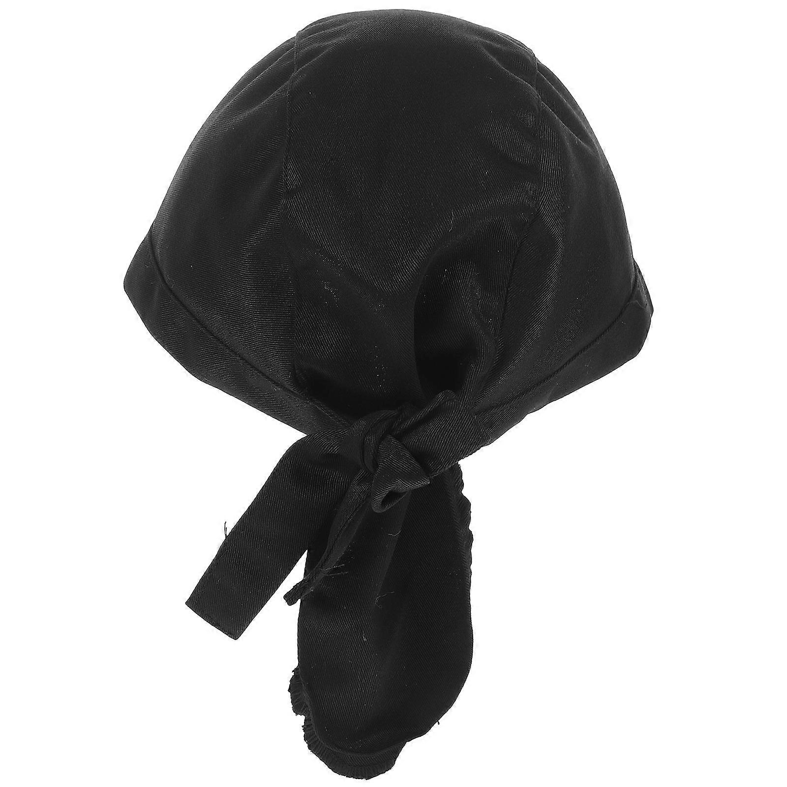 Unisex Chef Hats Breathable Chef Hat for Kitchen Work Black 20X20CM Protect from Rain 1Set