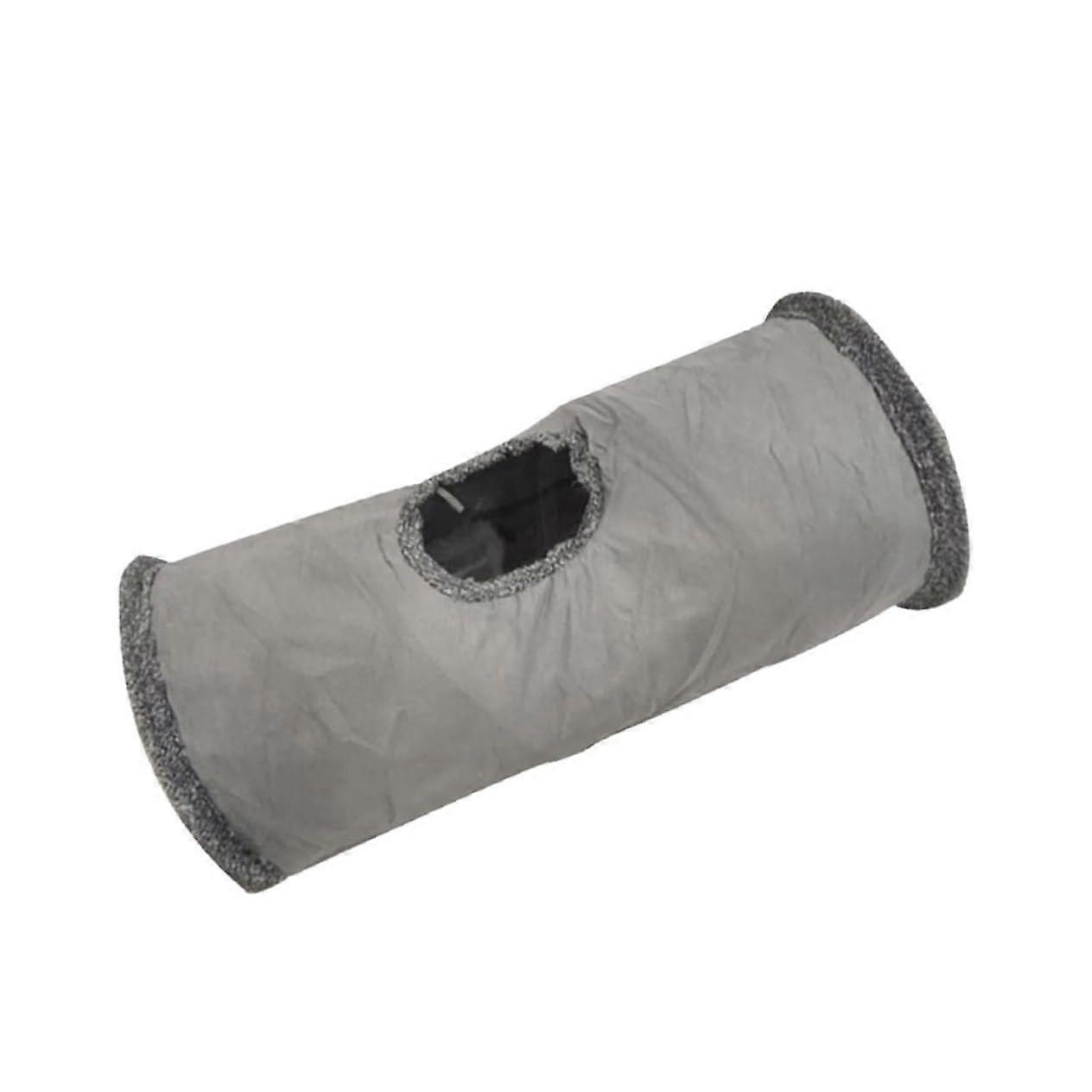 Kitten beds, cat tunnel nest, suede fabric, cat toys, gray