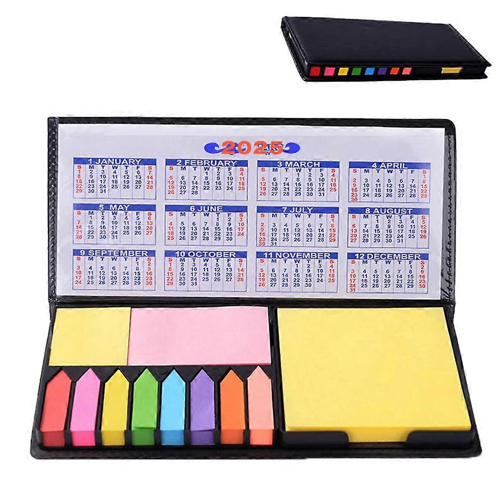 Sticky Notes Set, Colorful Self-Adhesive Page Markers for Office, School, and Work, Includes Calendar 2025