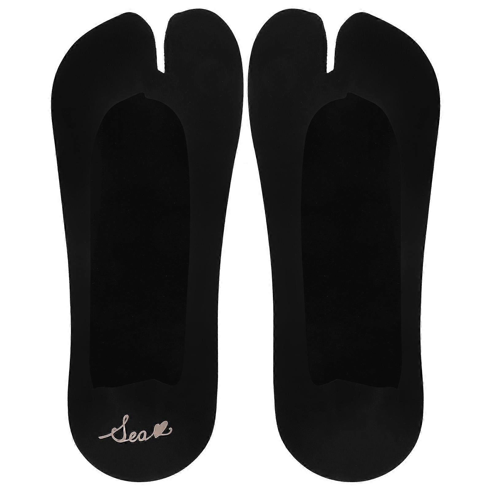 Sandal Socks For Women Non-Slip Toe Separation Ice Silk Fashionable Summer 1 Pair