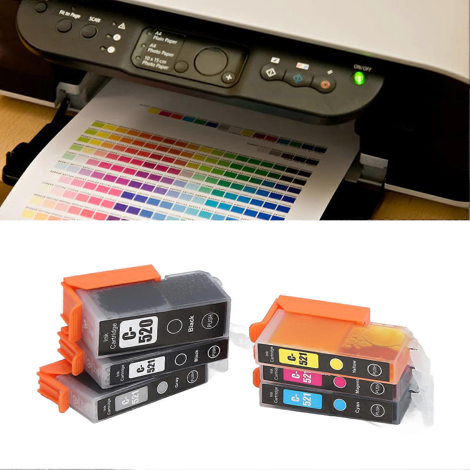 Ink Cartridge ABS Printer Cartridge with Ink for PIXMA IP3600 IP4600 IP4700 MX860 Printer BK BK C M Y GY