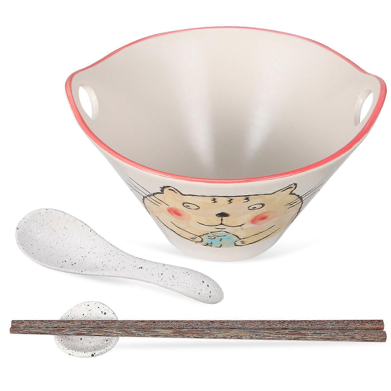 Ceramic Tableware Set Creative Design Spoon And Chopstick Holder 1Set