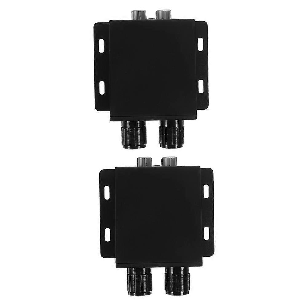 Car Audio Bass Control Knob 2Pcs Black ABS Precision Audio Tuning for Shower Head