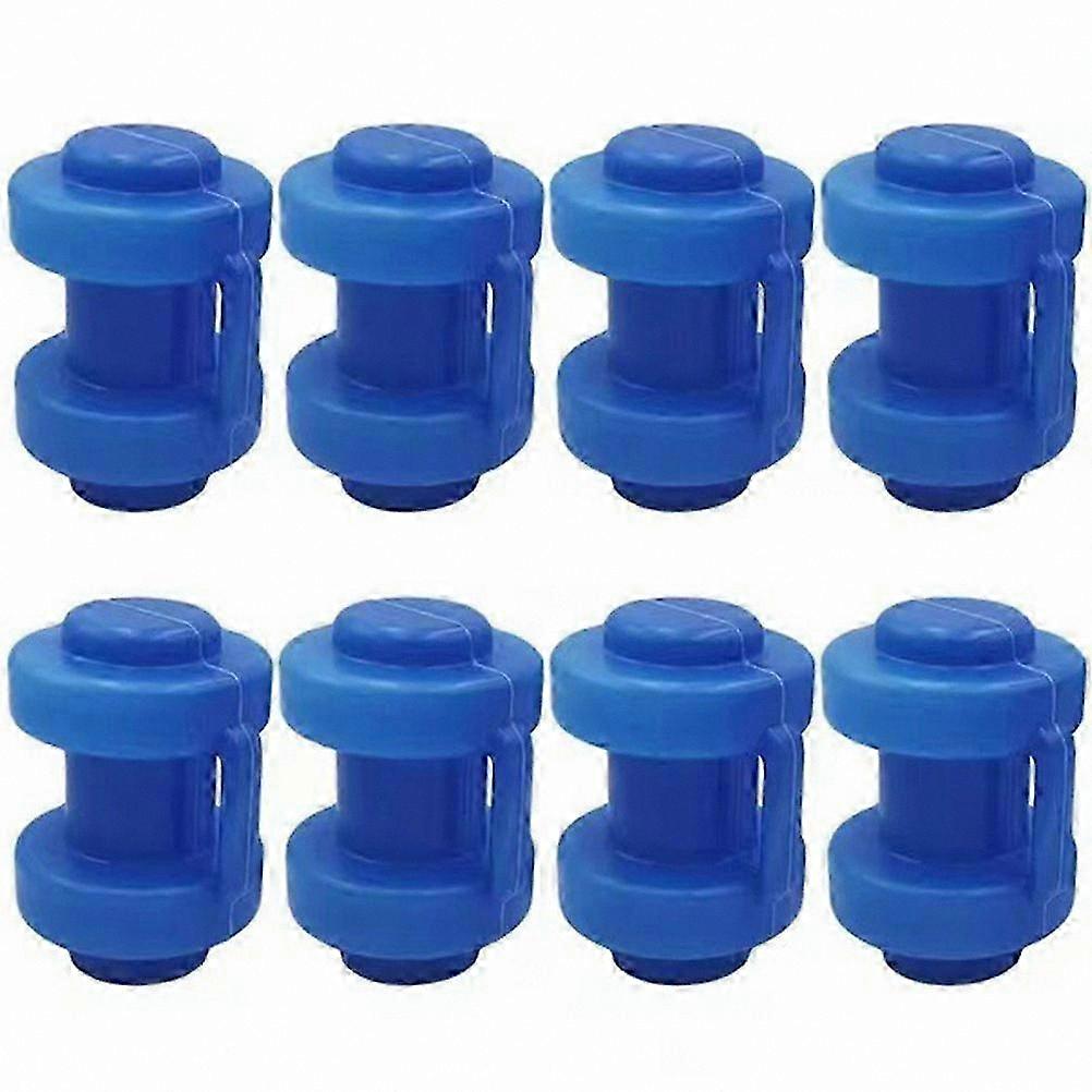 8 Pieces of Enclosure Pole Caps for Large Trampolines, Durable Plastic Replacement Caps for Trampoline Safety Net Support