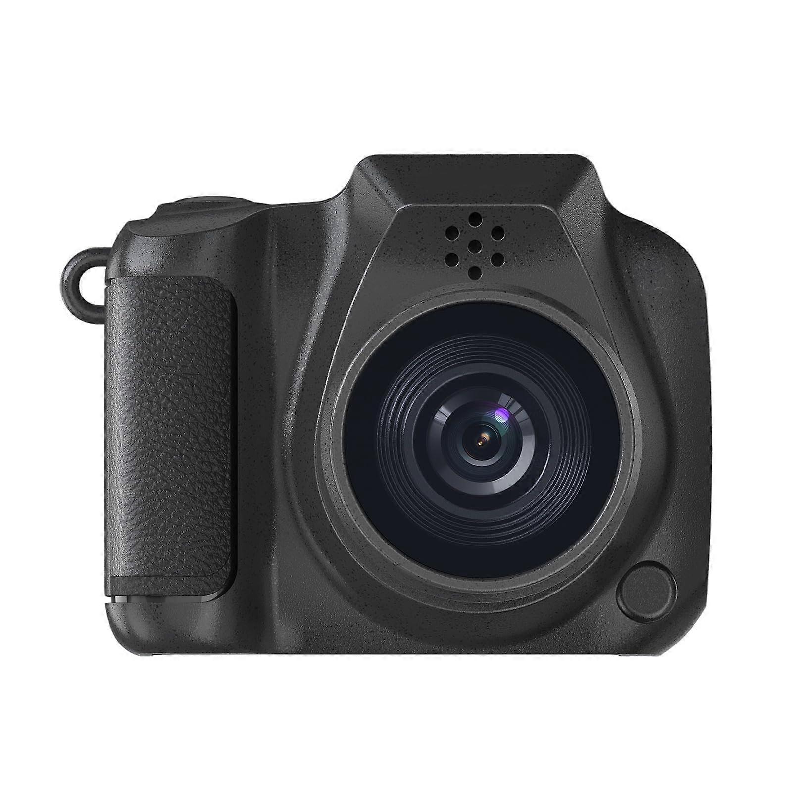 Portable digital camera with wideangle lens and vintage video effects, for capturing vacation memories.