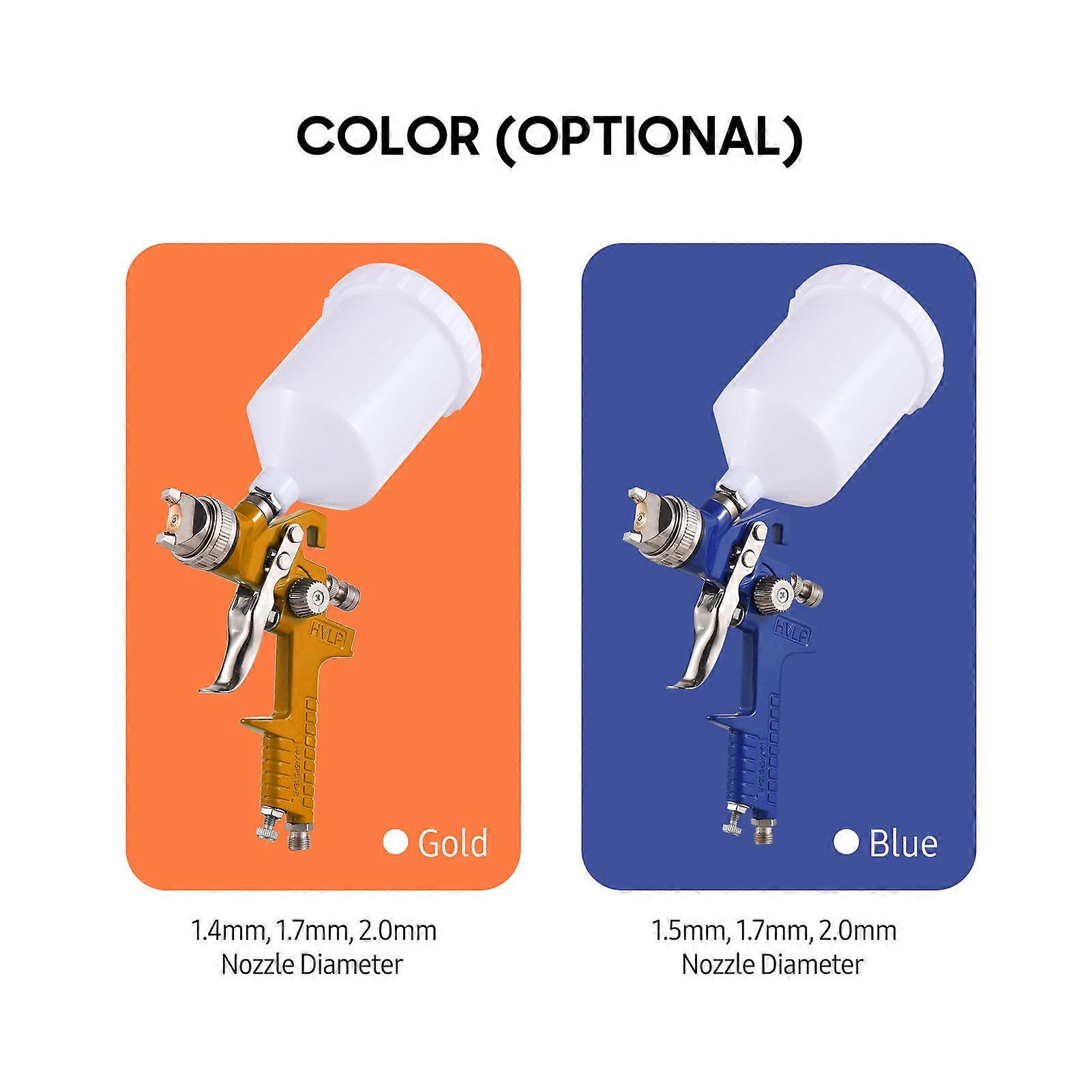 HVLP رذاذ بندقية اللوحة بندقية بخاخ آلة رذاذ البخاخة أداة رذاذ الطلاء مع 3 قطع فوهات لأثاث السيارات رذاذ رسمت