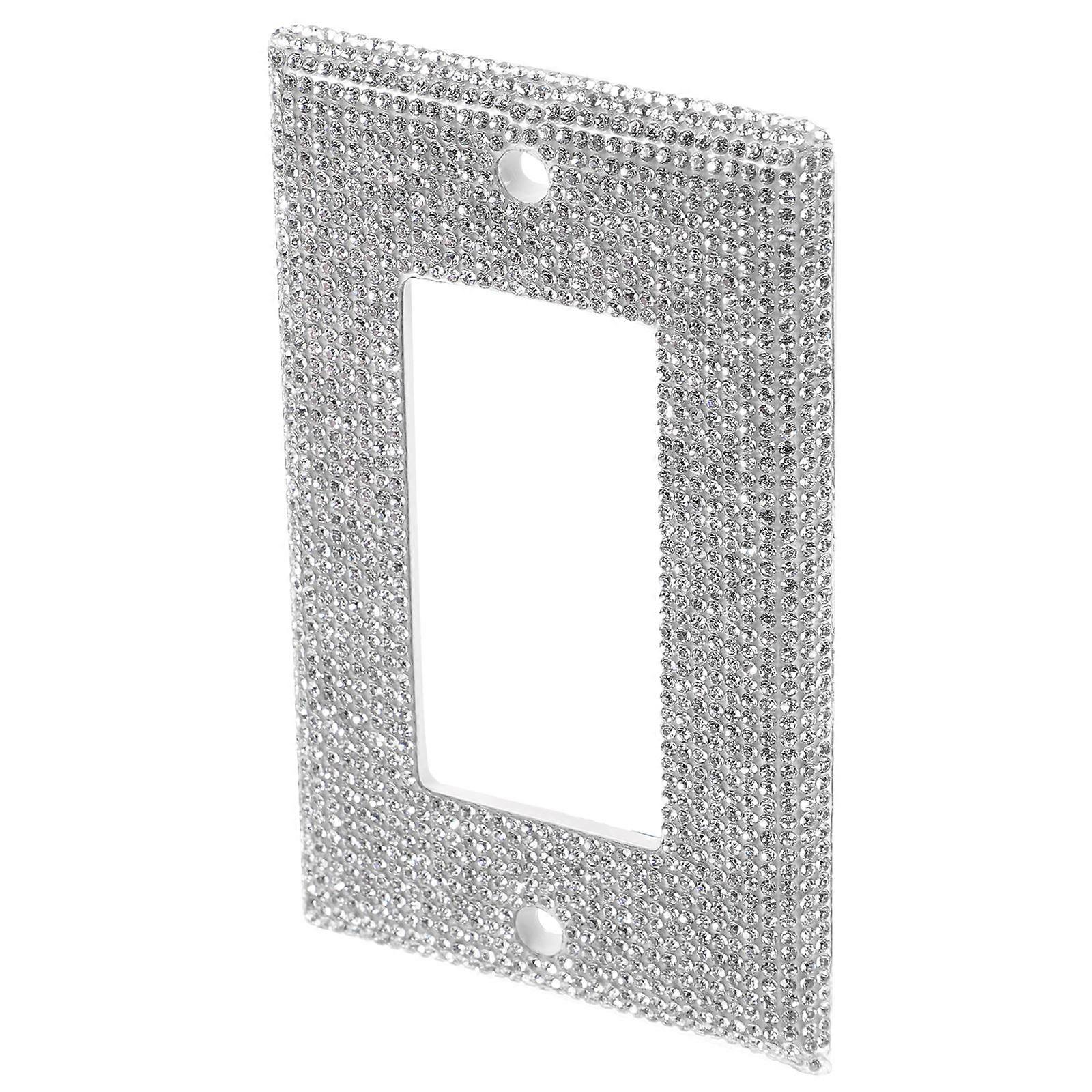 Modern Light Switch Cover Plate Rectangular Shape Plastic Wall Plate Office Decoration 1Pack
