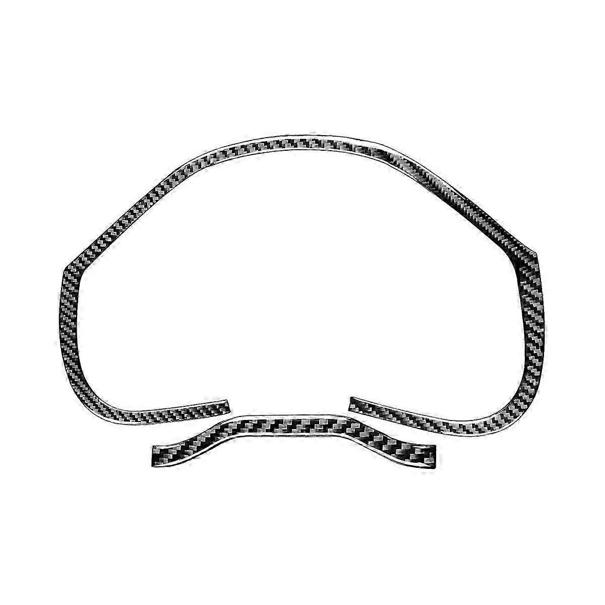 Carbon Fiber Dash Speedometer Frame Cover Trim Decal Interior Accessories for Suitable Models 2010-2014