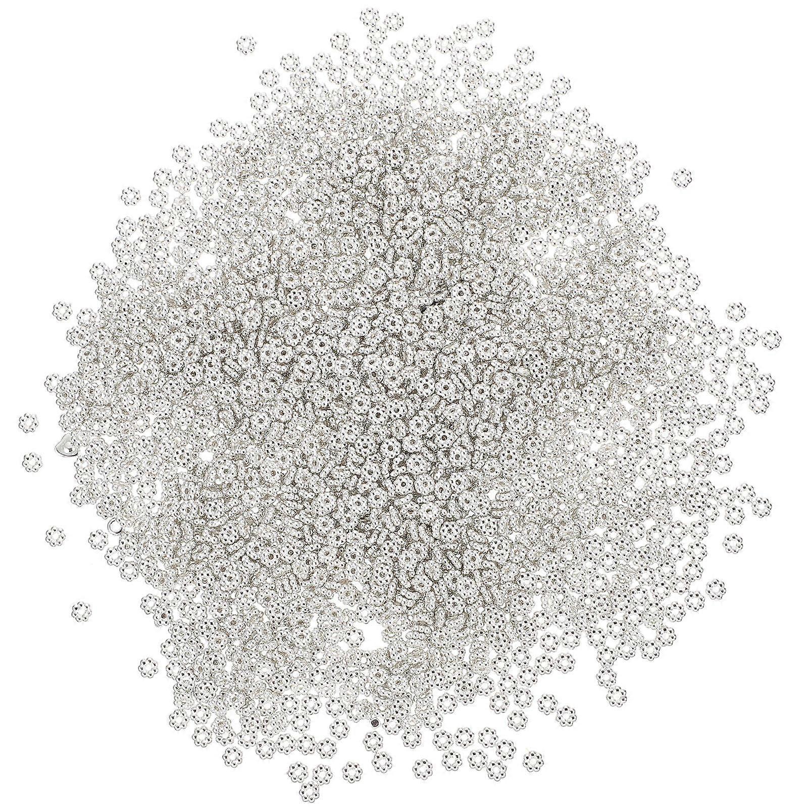 2000個繊細な花形ビーズプラスチックビーズジュエリーアクセサリーDIY用