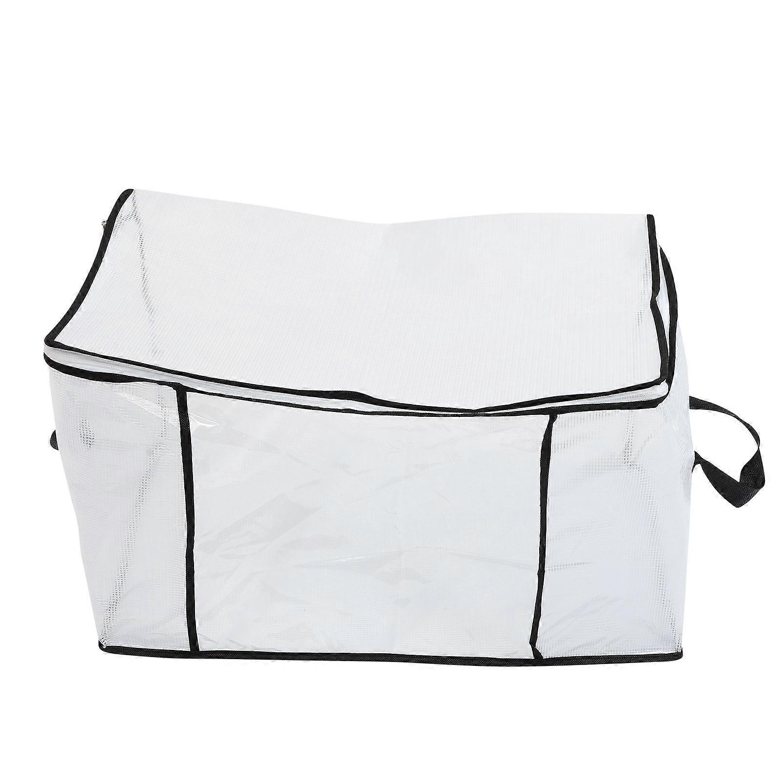 Black PVC Decorative Storage Bins with Sturdy Handles for Easy Movement and Organization