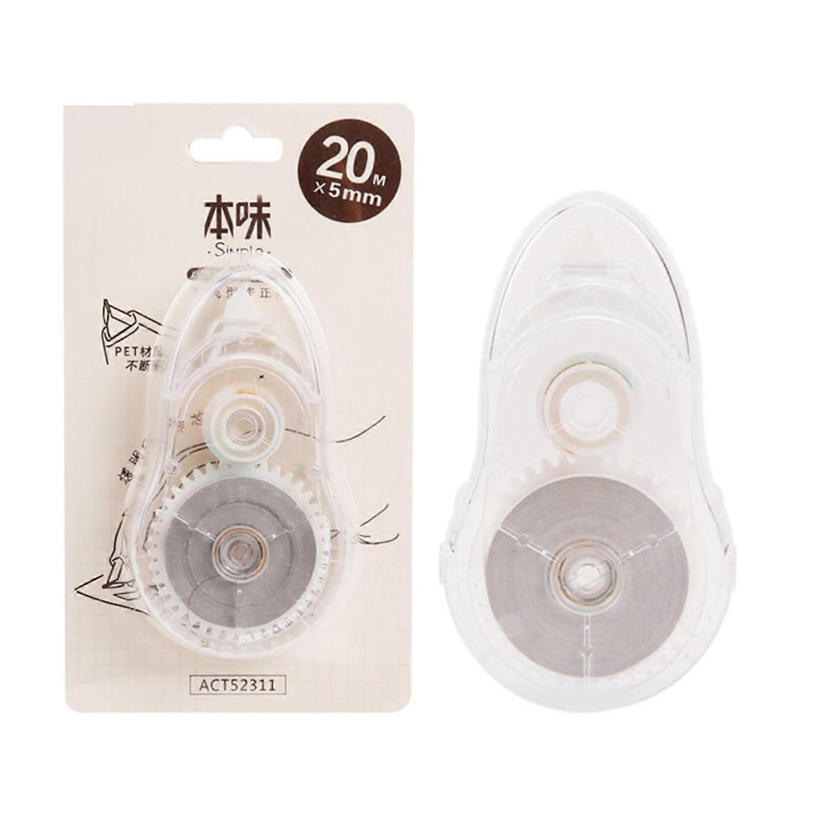 Student Correction Tape - Pack of 12, 20M Large Capacity, Transparent White Correction Tape for School & Office Use