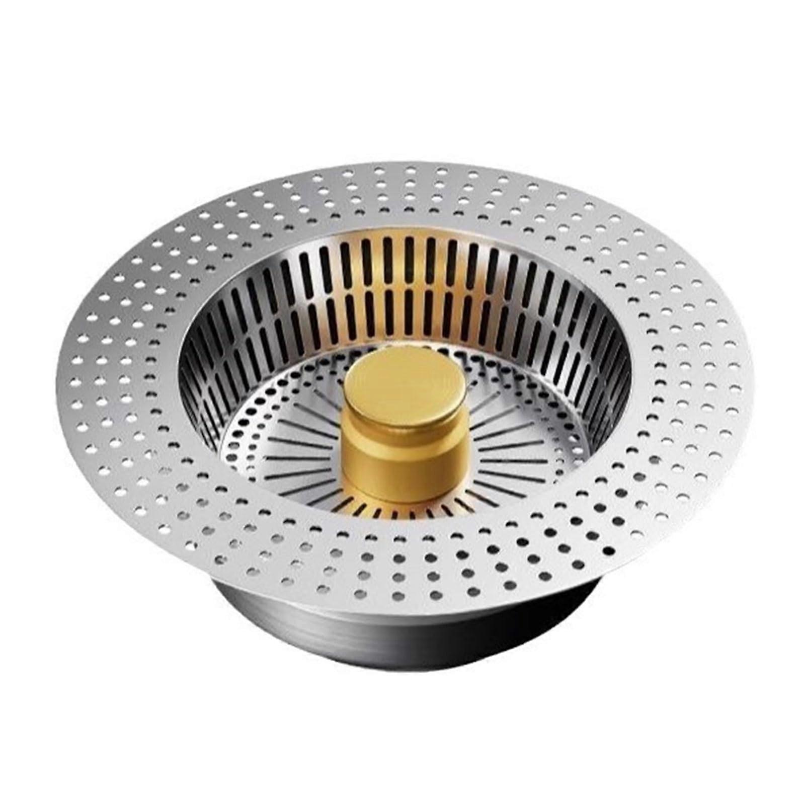 Practical Stainless Steel Sink Food Catcher with Gold Coating Designs for a Modern Kitchen Look Style