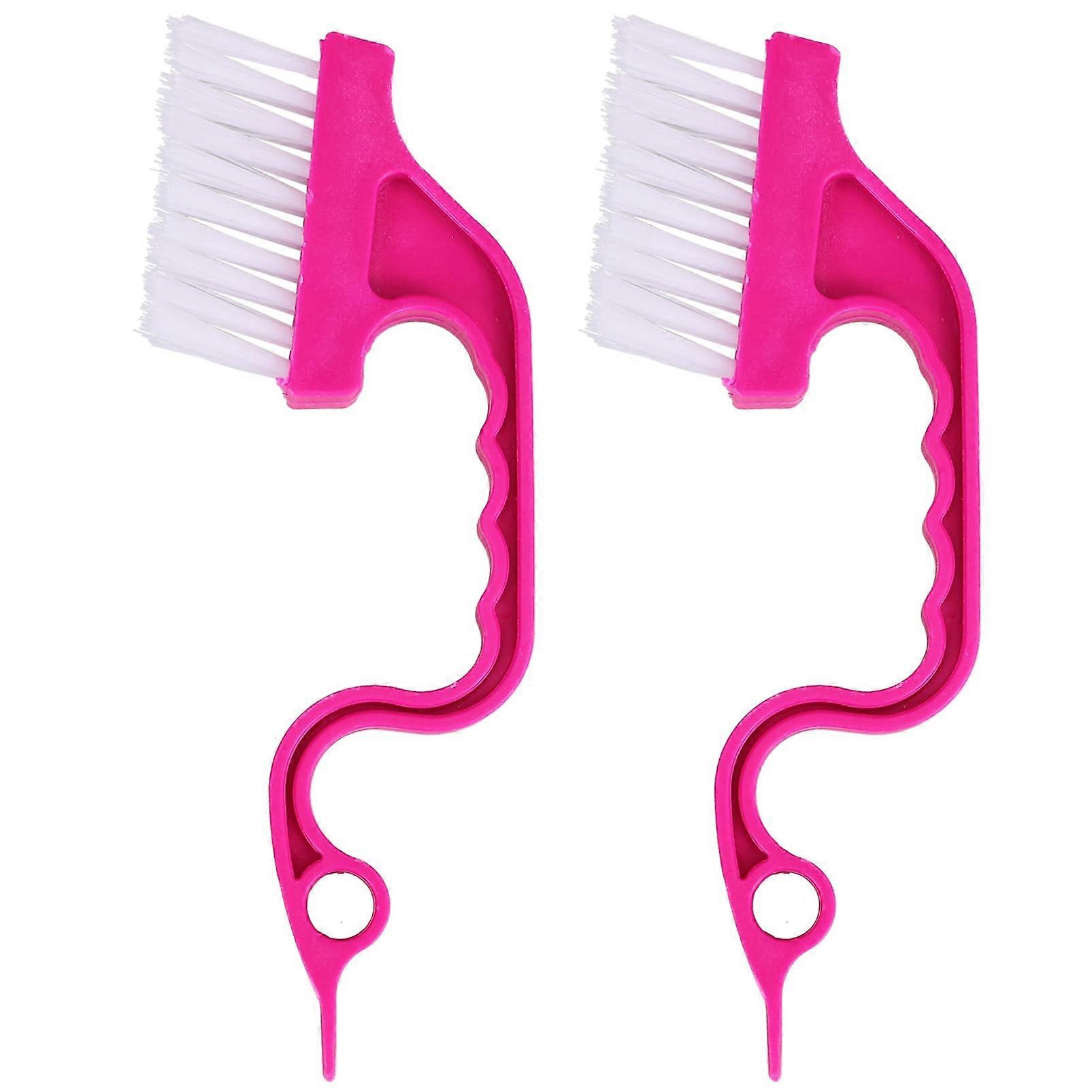 2 cleaning brushes for windows and sliding doors, ergonomic design for tight gaps