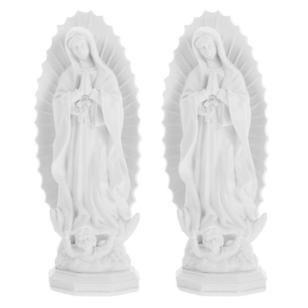 The **2pcs Praying Mother Figurine** you've mentioned appears to be a decorative and religious sculpture set, likely representing the **Virgin Mary**