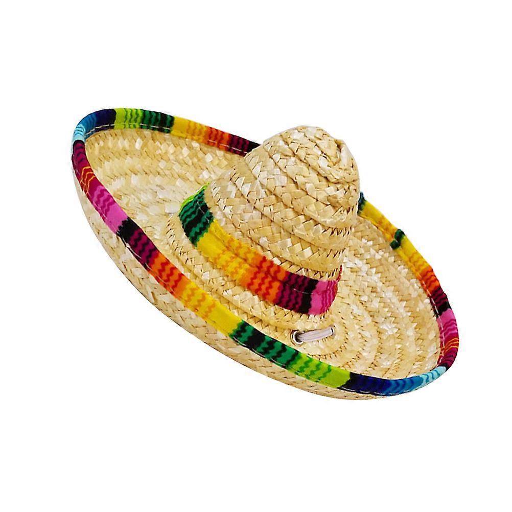 Hat Fashion Woven Hat for Wearing 2Pcs with Elastic Beaded Style