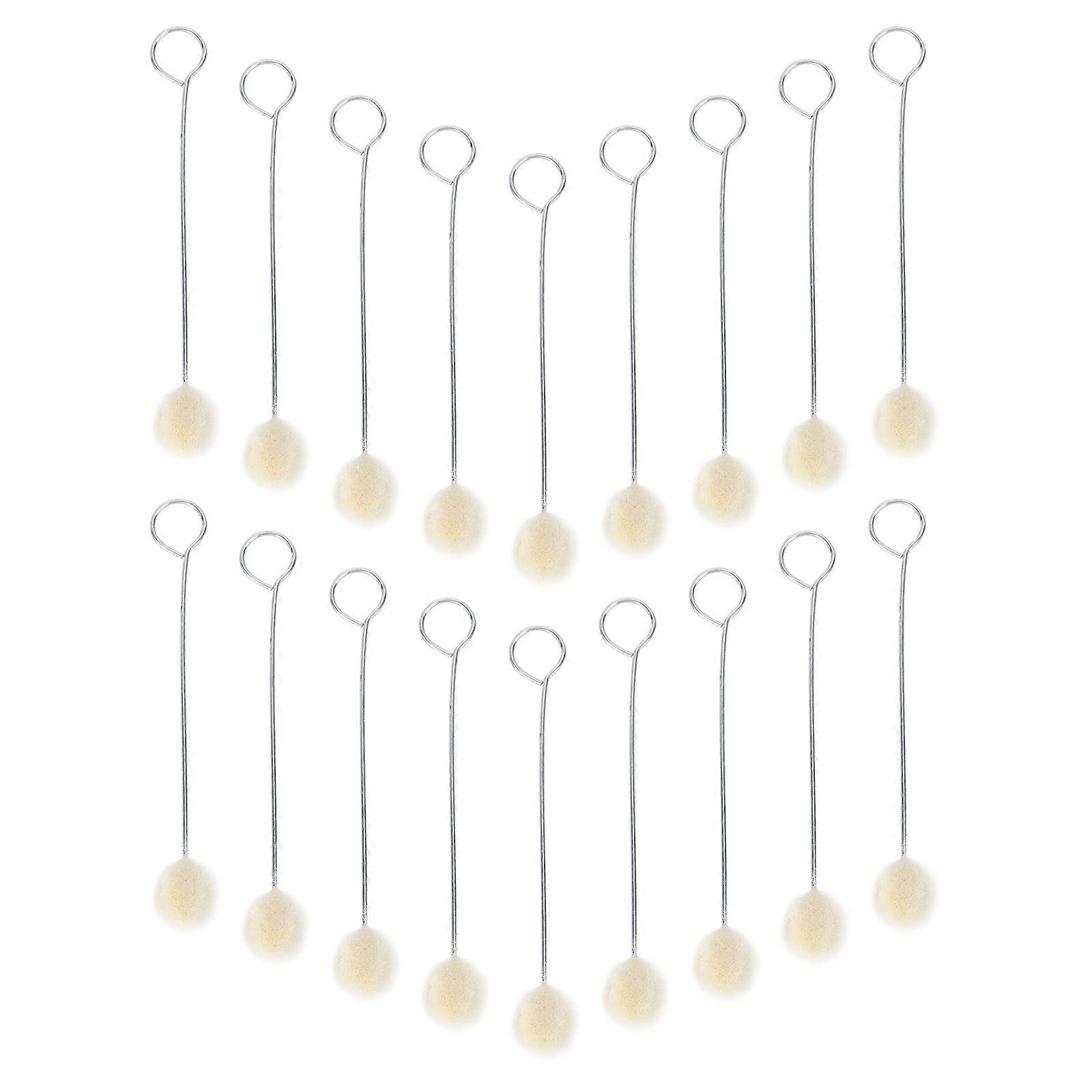 Wool Daubers Dye Tool for Cleaning Use 60Pcs with Metal Handle