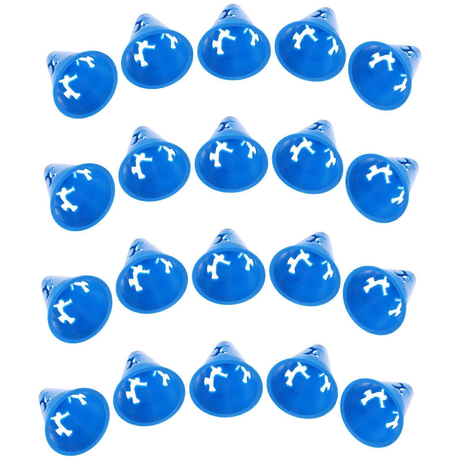 20 Pack Bright Sports Training Cones for Soccer, Roller Skating & Agility Drills – Compact, Sturdy Design for Easy Setup and Storage