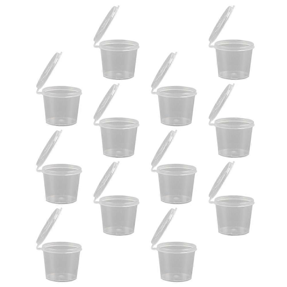1 Set 200 Pcs Disposable Sauce Cups for Storage and Portion Transparent