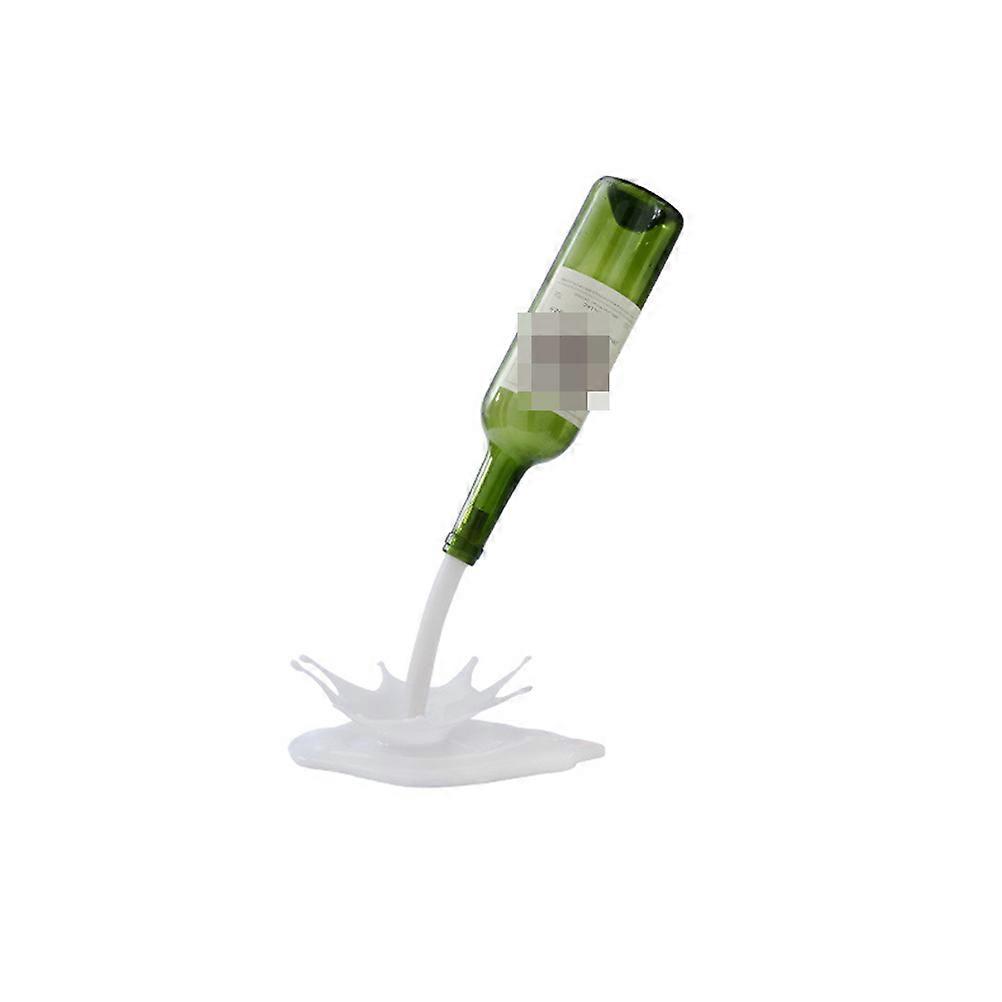 LED Bottle Lamp with USB Charging ABS Material for Decoration White Color Portable Touch 3D Design 6.3 Inches