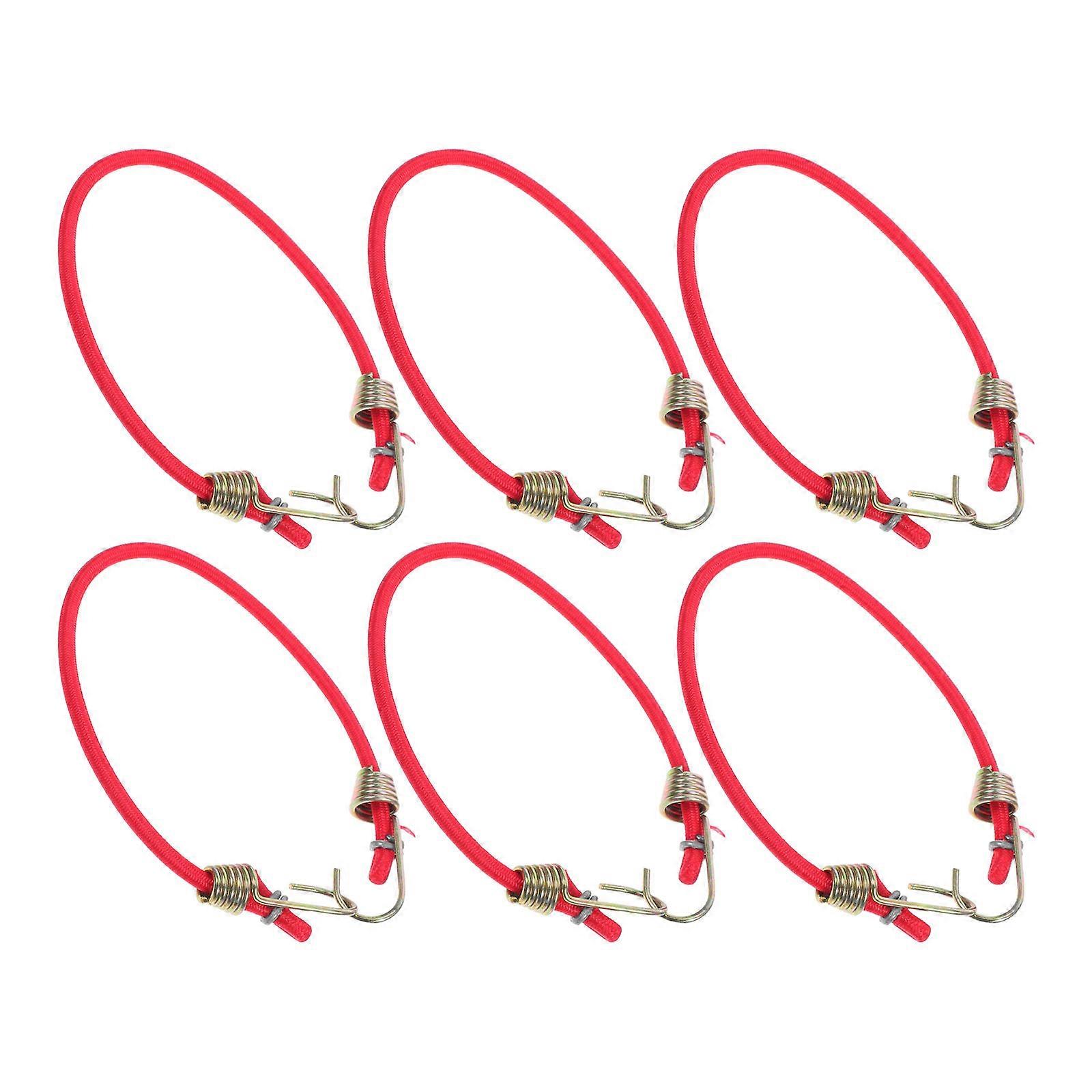 Elastic Bungee Ties Mini Cord Straps For Securing Items Home And Office Use 25.50X0.40X0.40CM 6Pcs