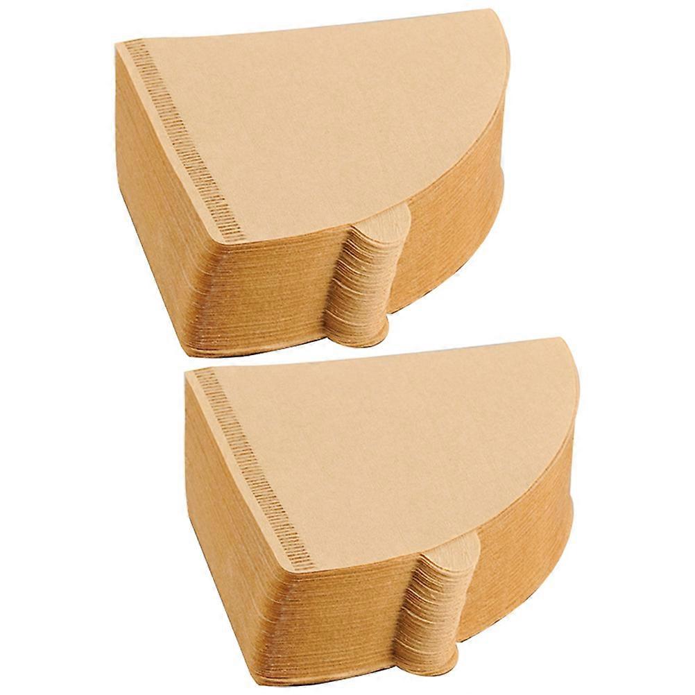 200pcs Cone Coffee Filter Paper for Espresso Machines Smooth Texture, Single Use, Compatible with Home Brewing Systems