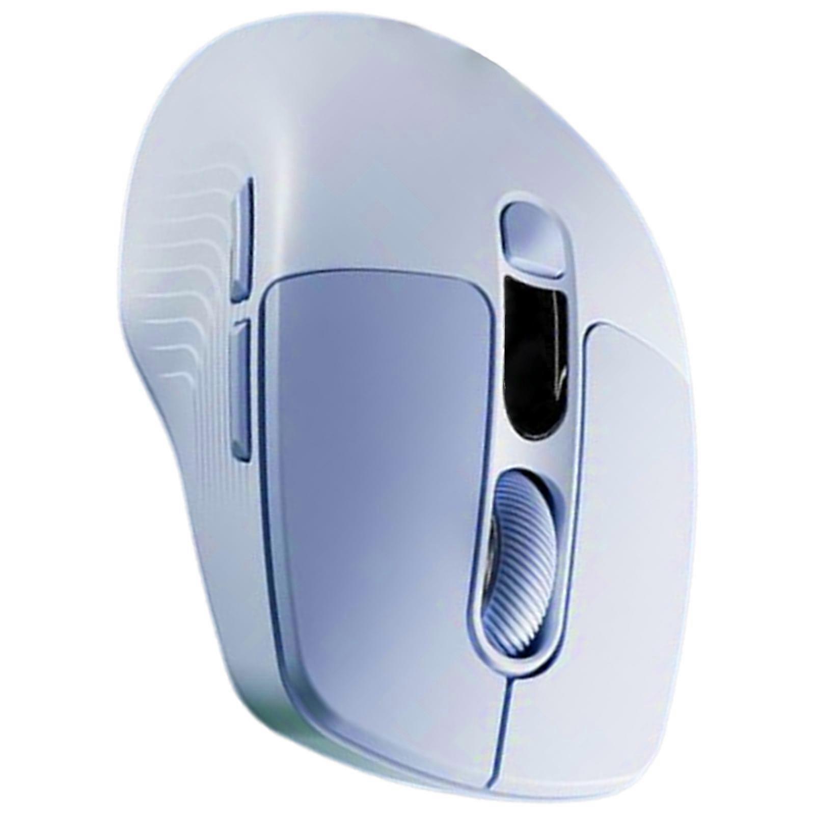 Mouse wireless Mouse portatile ricaricabile compatibile con Bluetooth da 2,4 Ghz con display digitale per PC laptop notebook viola