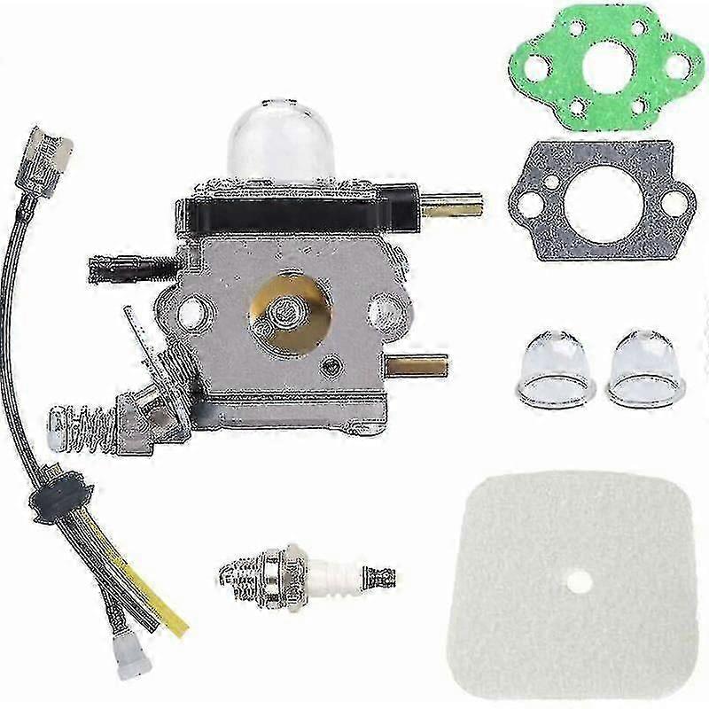 Carburetor with Air Filter Replacement Kit for Mantis 2-Stroke Tiller Models 7222-7240,7920,7924 YVL