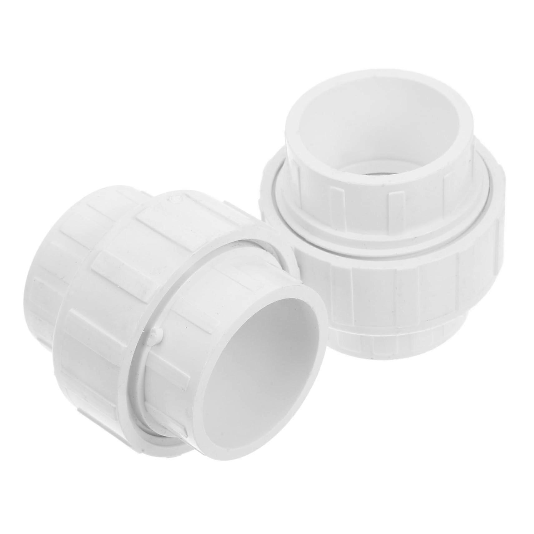 2 pieces pipe connector white sliding mechanism with sealing for irrigation plumbing projects sturdy construction easy