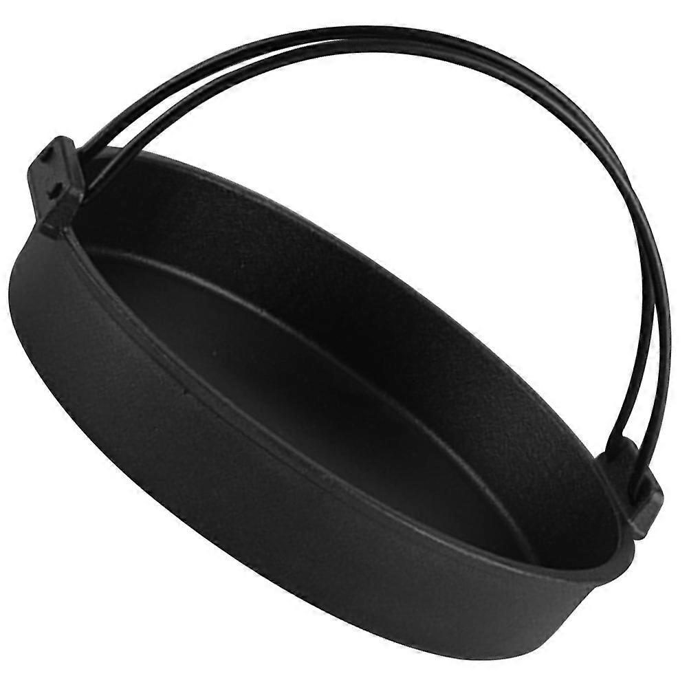 Hotpot Cooker Non Stick Round Pot Traditional Japanese Design For Gas Stove Black 7.1X7.1X2In 1Set