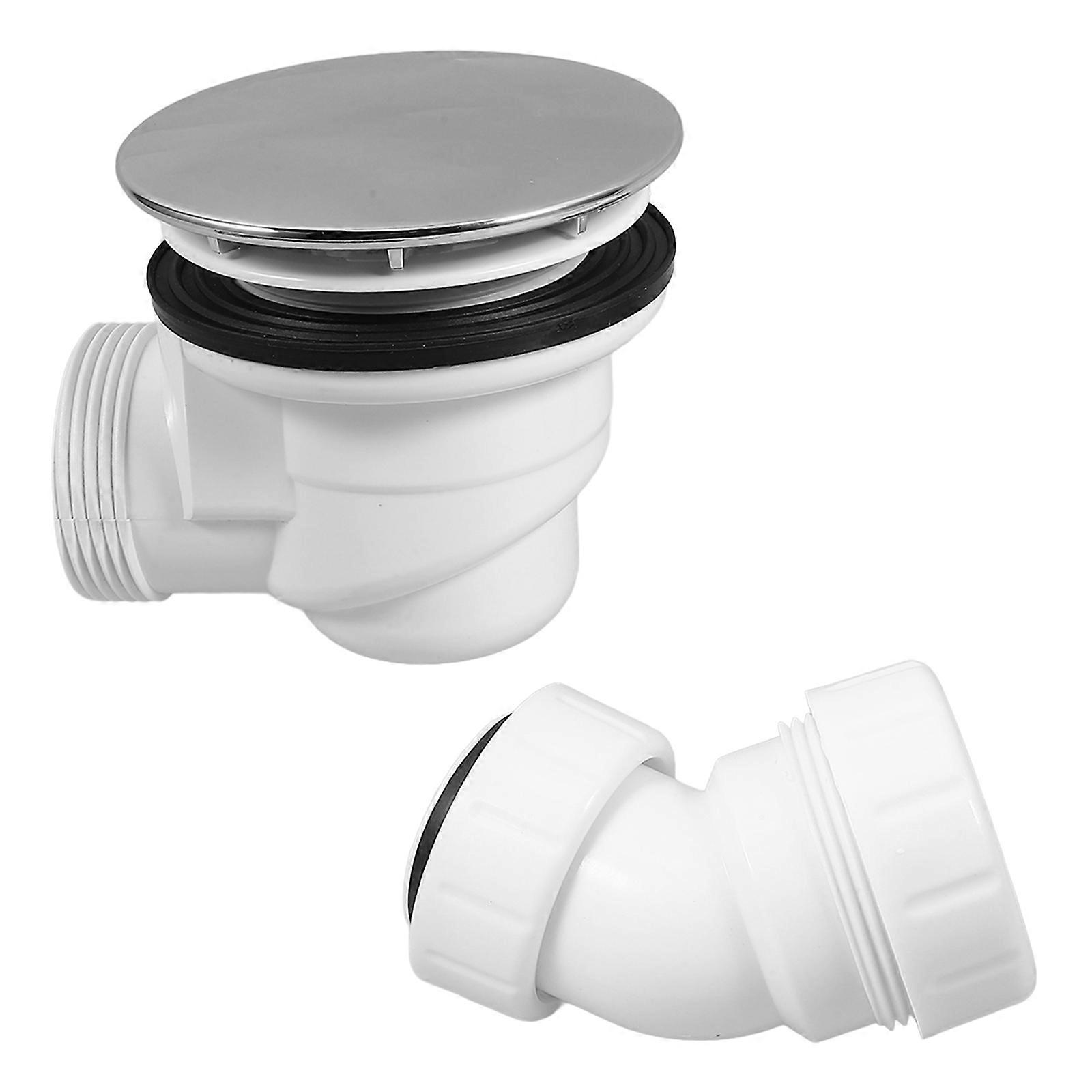 Bathtub Drain Elbow Adapter for Shower Drainage Durable Electroplated Efficient Design Easy Installation