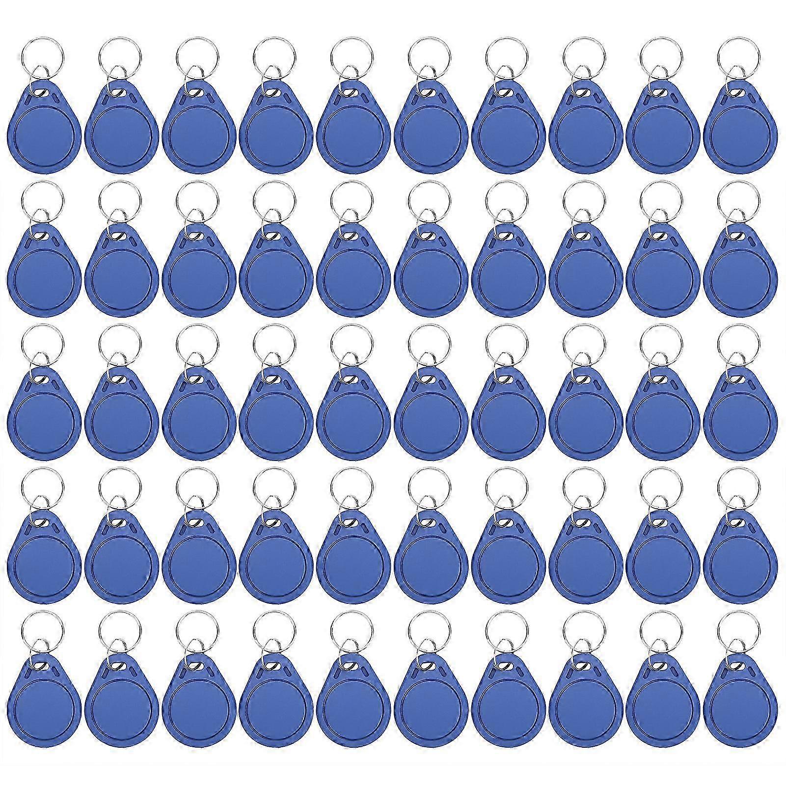50 pcs 13.56MHZ ICCUID Key Fob Repeated Rewrite for Access Control Time Attendance Parking Lots