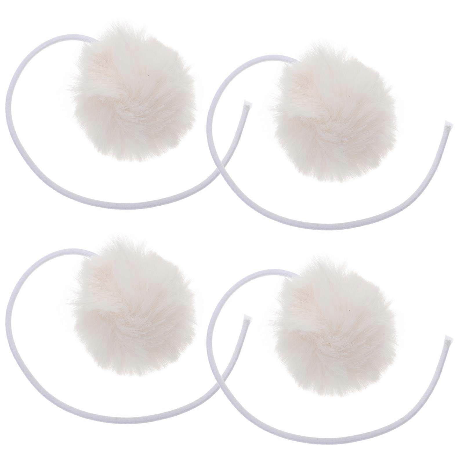 Cat Toy Ball Interactive Play Scratching Post Multi 23.00X4.50X4.50cm Plush Entertainment 4Pcs
