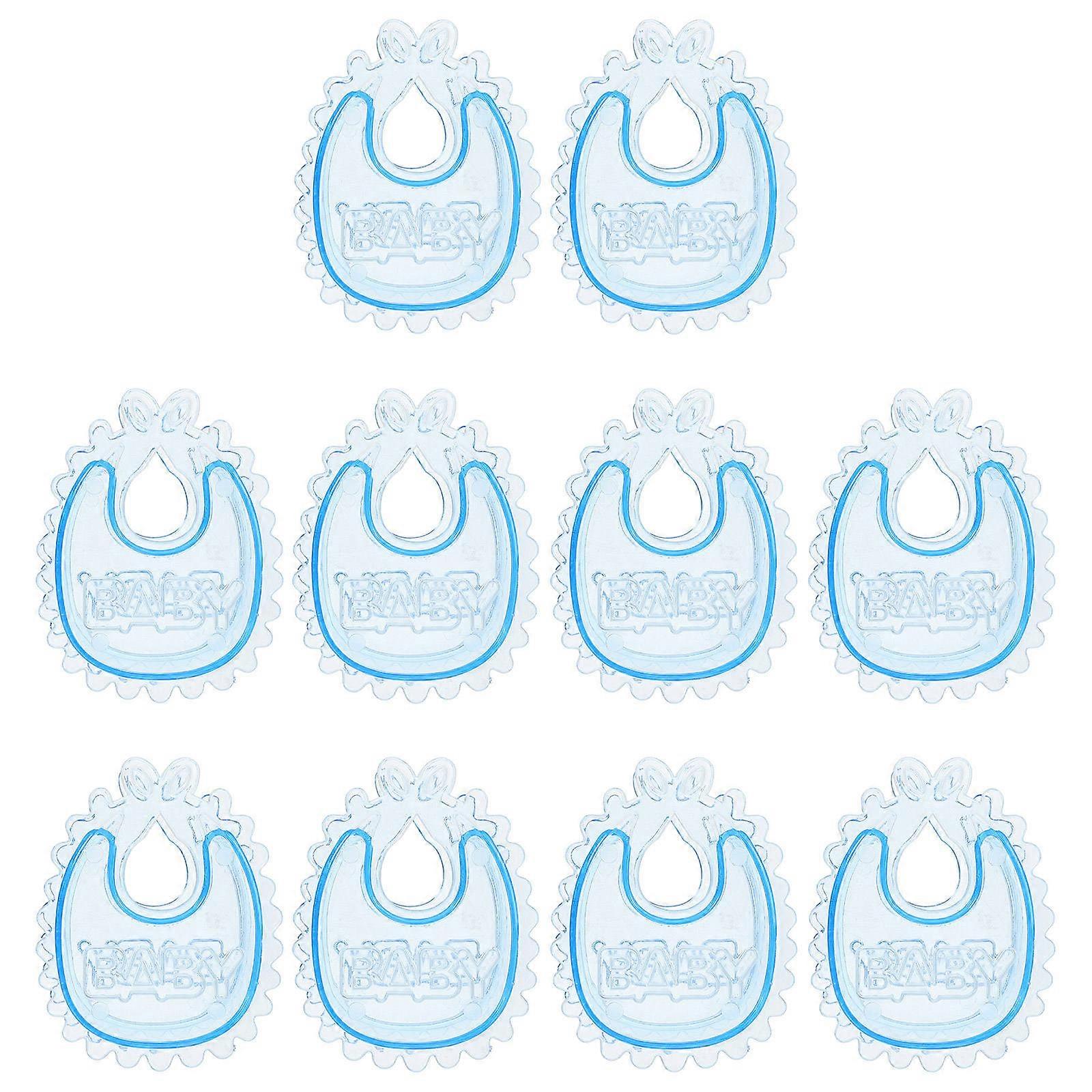 Sky-blue Plastic Candy Boxes for Storage Use 10pcs Small Transparent Containers Ideal for Parties