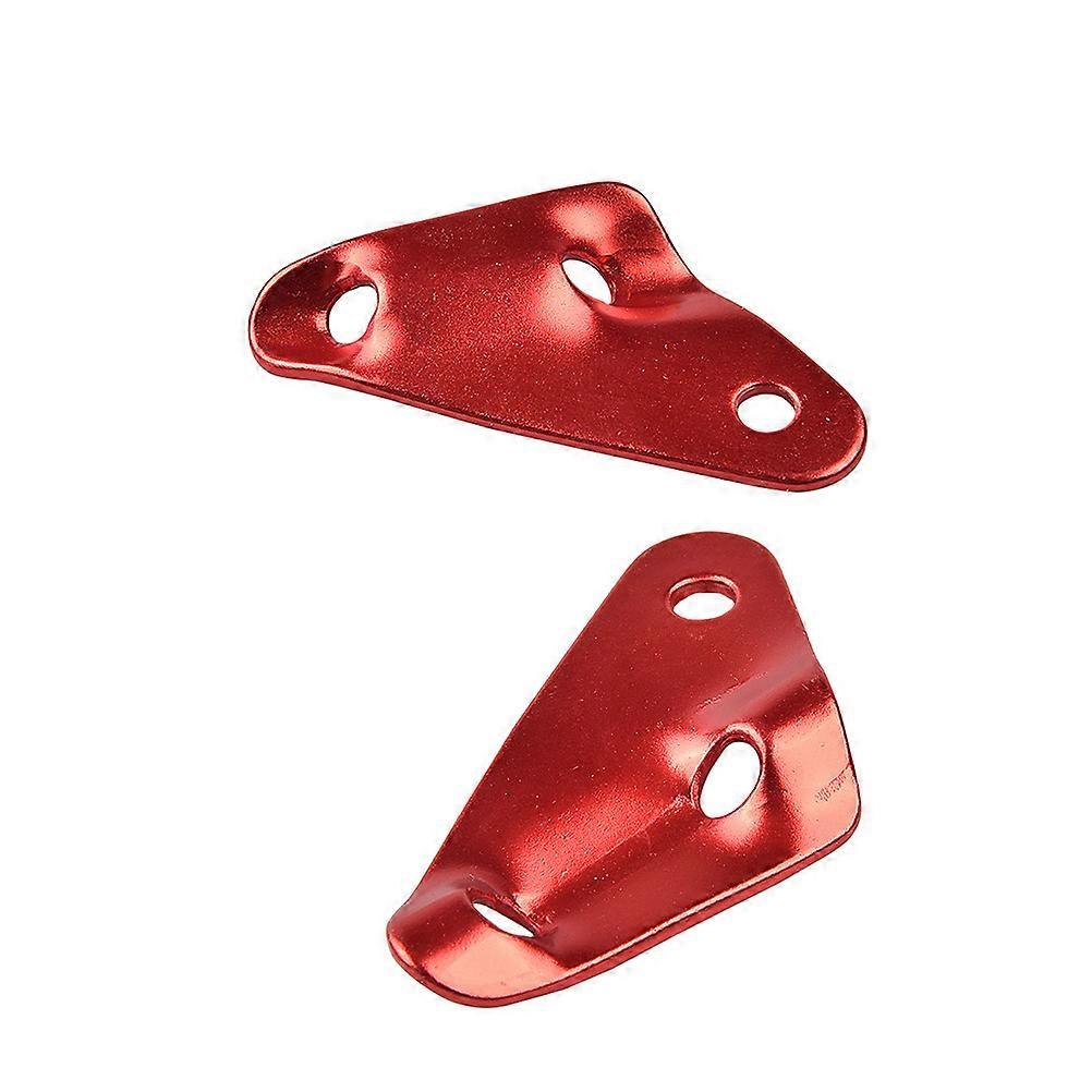 Tent Rope Fastener Outdoor Tent Elastic Rope Buckle Red 6.5*4 Cm Windproof Corrosion Resistance 12Pcs