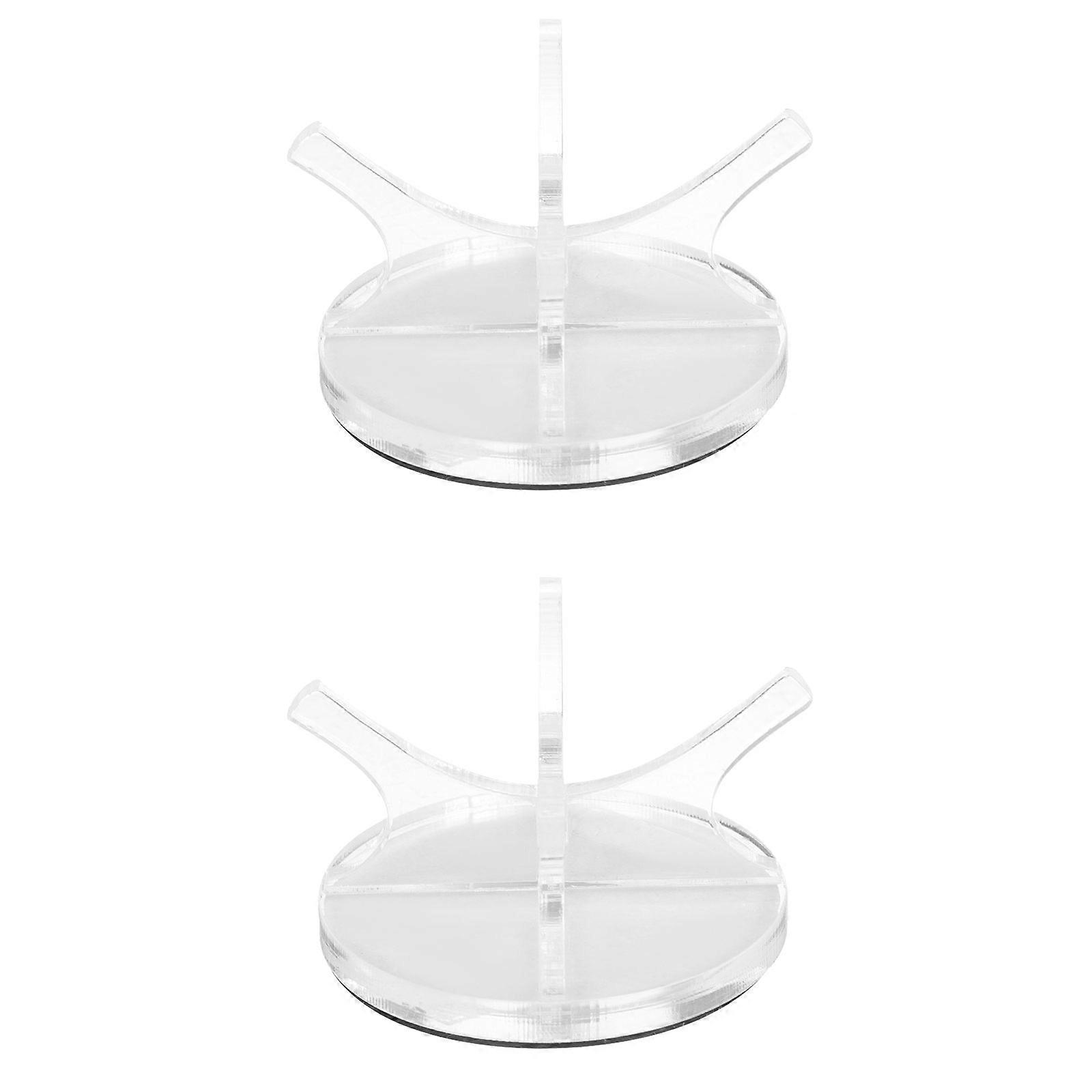2 Sets Baseball Display Stands Acrylic Storage Racks for Golf Balls Holders