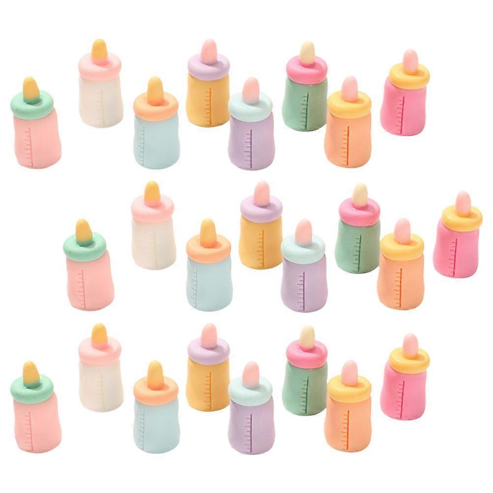 Assorted Color Feed Bottles 24Pcs Pretend Play Educational Toy Set For Kids Increasing Parent-Child Interaction Through Creative Play