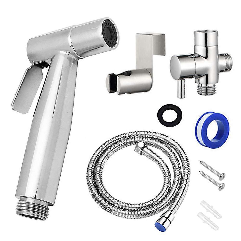 Explosion-Proof Hose Bidet Attachment for Toilet and Handheld Shower for Temperature Resistant School Bathroom 4.7×2.2×2.2in