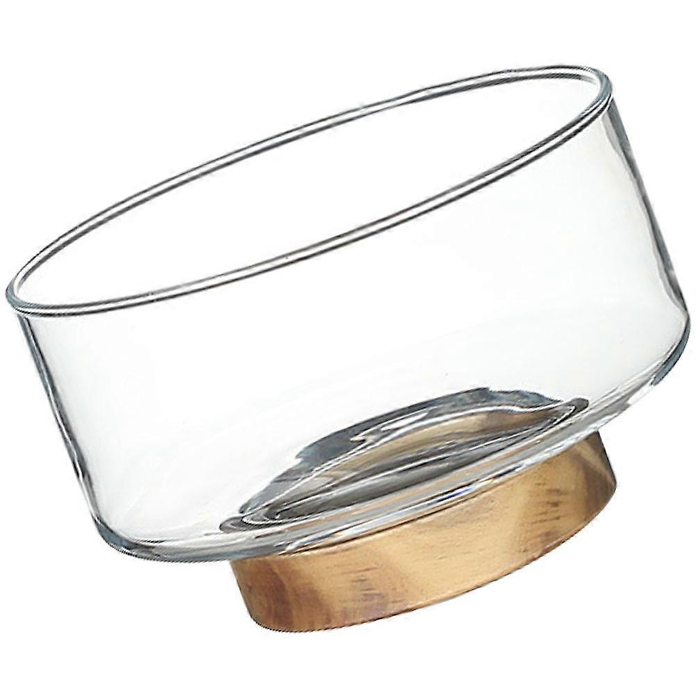Khaki Food Holding Tray Wooden Base For Household Users Fruit Storage With Volume 1700ml 1Pack